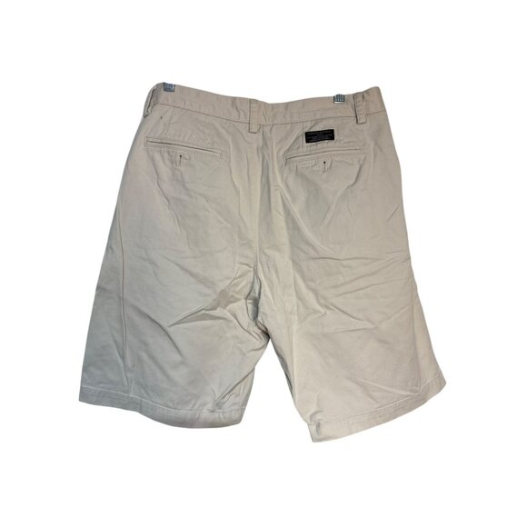 Banana‎ Republic Mens Khaki Chino Shorts Size 34 Flat Front - Picture 2 of 5